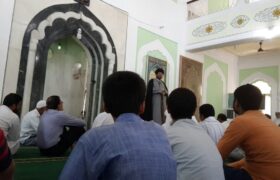 maulana abbas sajjadi reading khutba e juma in jafri masjid mysore
