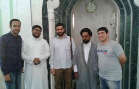 maulana abbas sajjadi with maulana md ali rizvi with irani sdudents