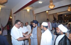 maulana sajjadi with X minister MLA janab tanweer saith sahab in good mood